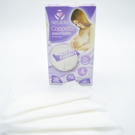 Setablu 20 Cupules Absorbeurs de lait 591687 Invisibles et Super absorbants