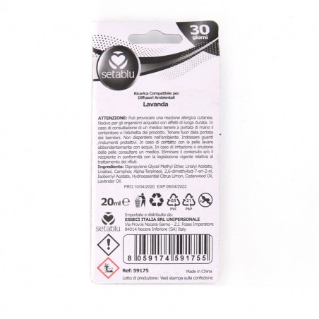 Setablu Arôme lavande 20 Ml recharge compatible 591755 diffuseurs environnement