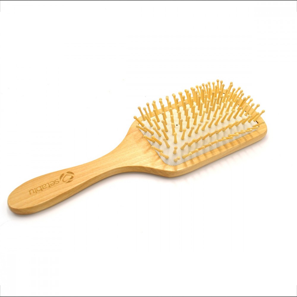 Setablu Brosse professionnelle 591700 en bois naturel et caoutchouc 24x8 cm