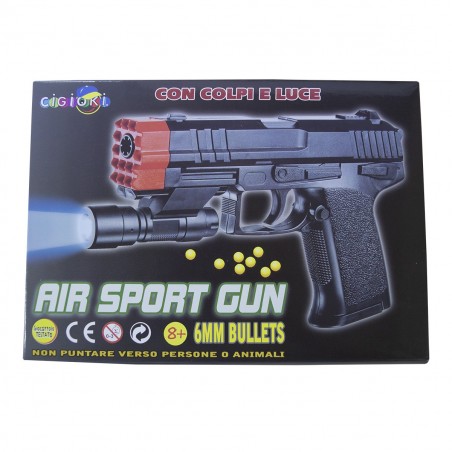 Pistolet jouet pour enfants 285619 Balles de 6mm et lumière AIR SPORT GUN