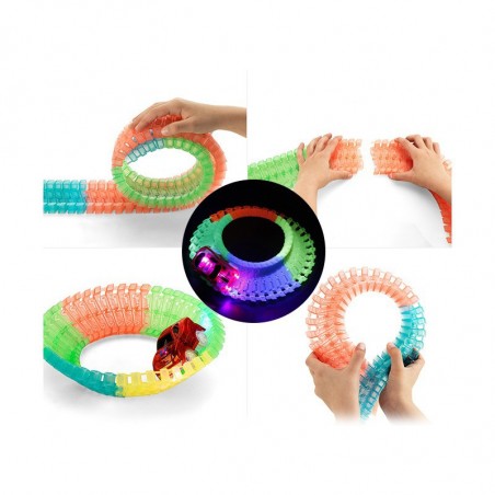 LUMINOUS piste 134pz piste à construire 459997 les voitures qui brille