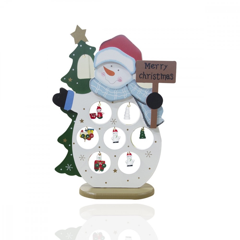 Décorations de Noël bonhomme de neige 11 accessoires montables 743573