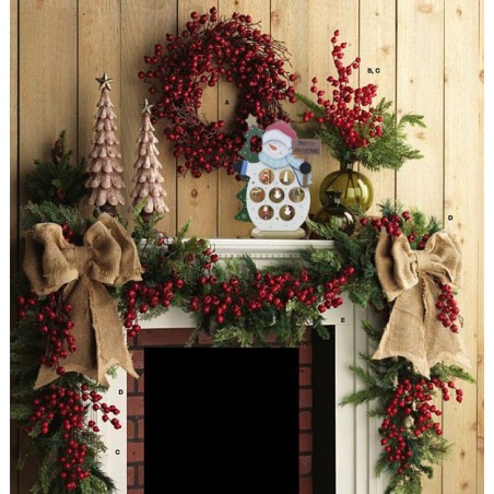 Décorations de Noël bonhomme de neige 11 accessoires montables 743573