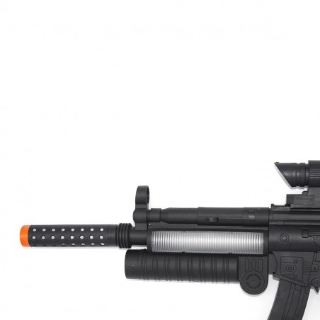 Mitraillette MP5 jouet avec projecteur et sons 358771 couleur Noir 62x23 cm