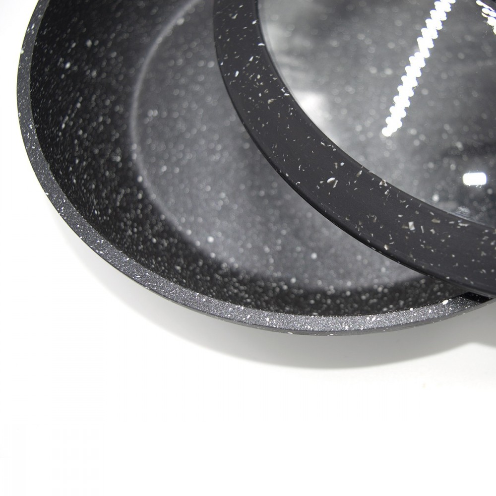 DGBAVARIA set 6 pièces poêles et couvercles...