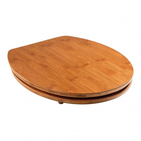 Siège de bain universel 600843 couleur noyer bois MDF 43x37 cm couvre-eau