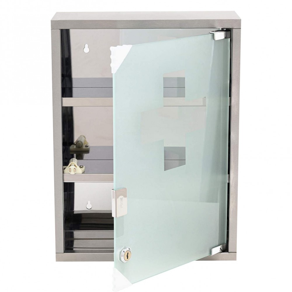 Armoire de pharmacie avec clé en acier...