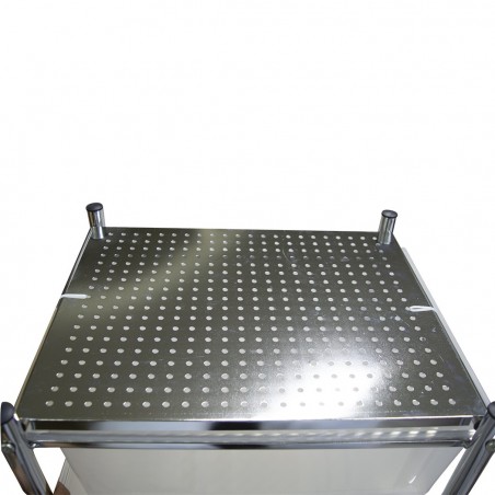 Panier multifonction Porte-objets esthéticiennes maison 4 tiroirs blancs , roues