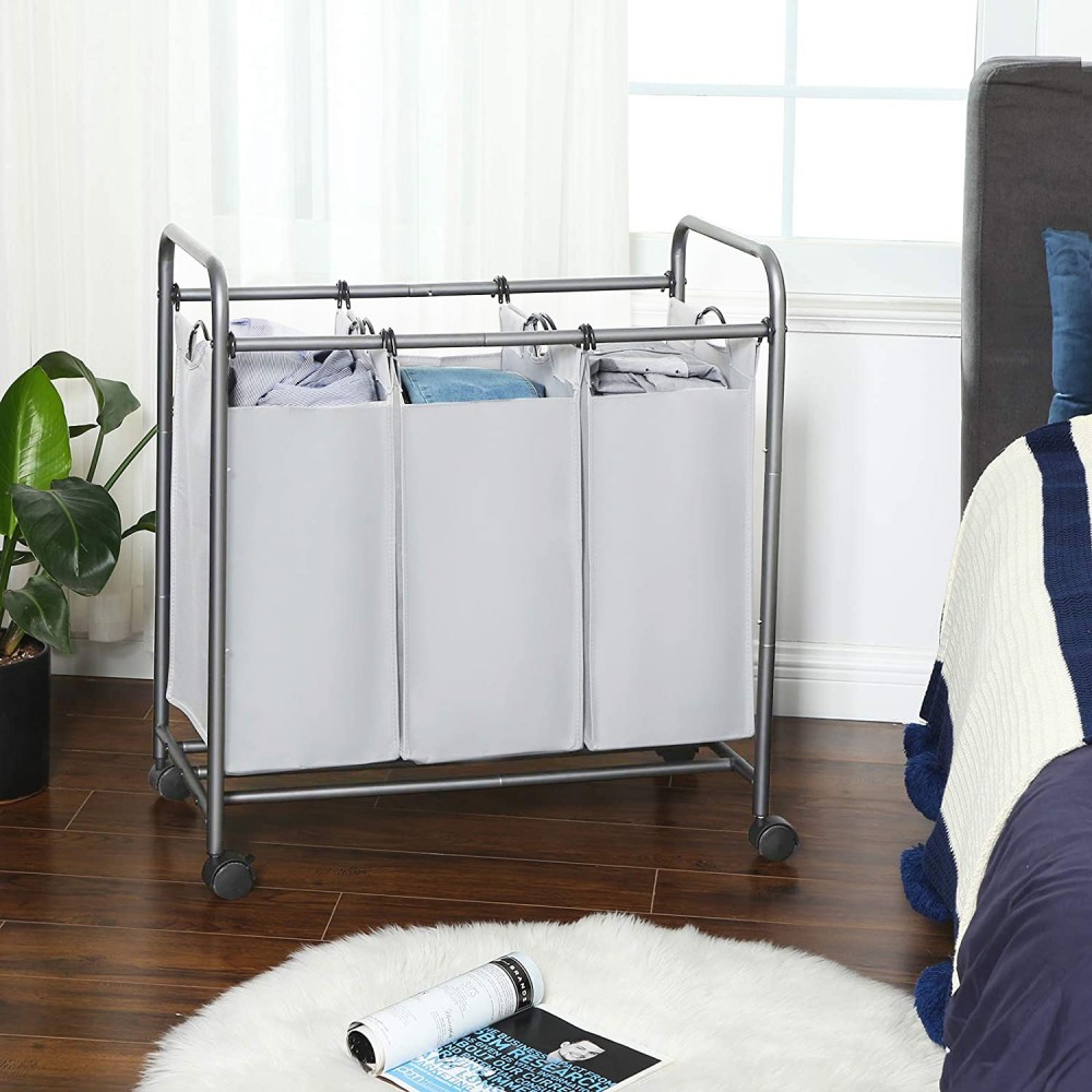 Panier Porte-objets et linge 3 sacs amovibles...