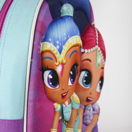 Mini trolley 3D école de loisirs 21-1955 shimmer and shine rose 25x33x10 cm