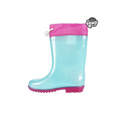 Bottine fille 23-3496 galosce pluie MY LITTLE PONY turquoise et rose