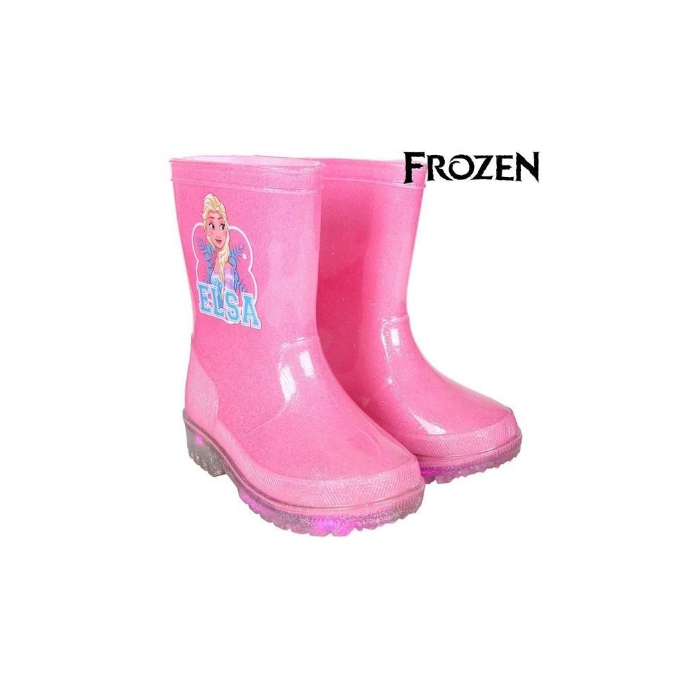 Bottine fille 23-3499 galosce pluie semelle Frozen ELSA caoutchouc rose