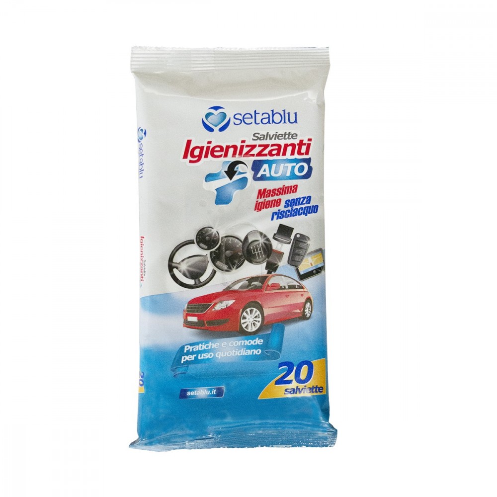 Setablu lingettes d’assainissement voiture 592233 hygiène, 20 lingettes