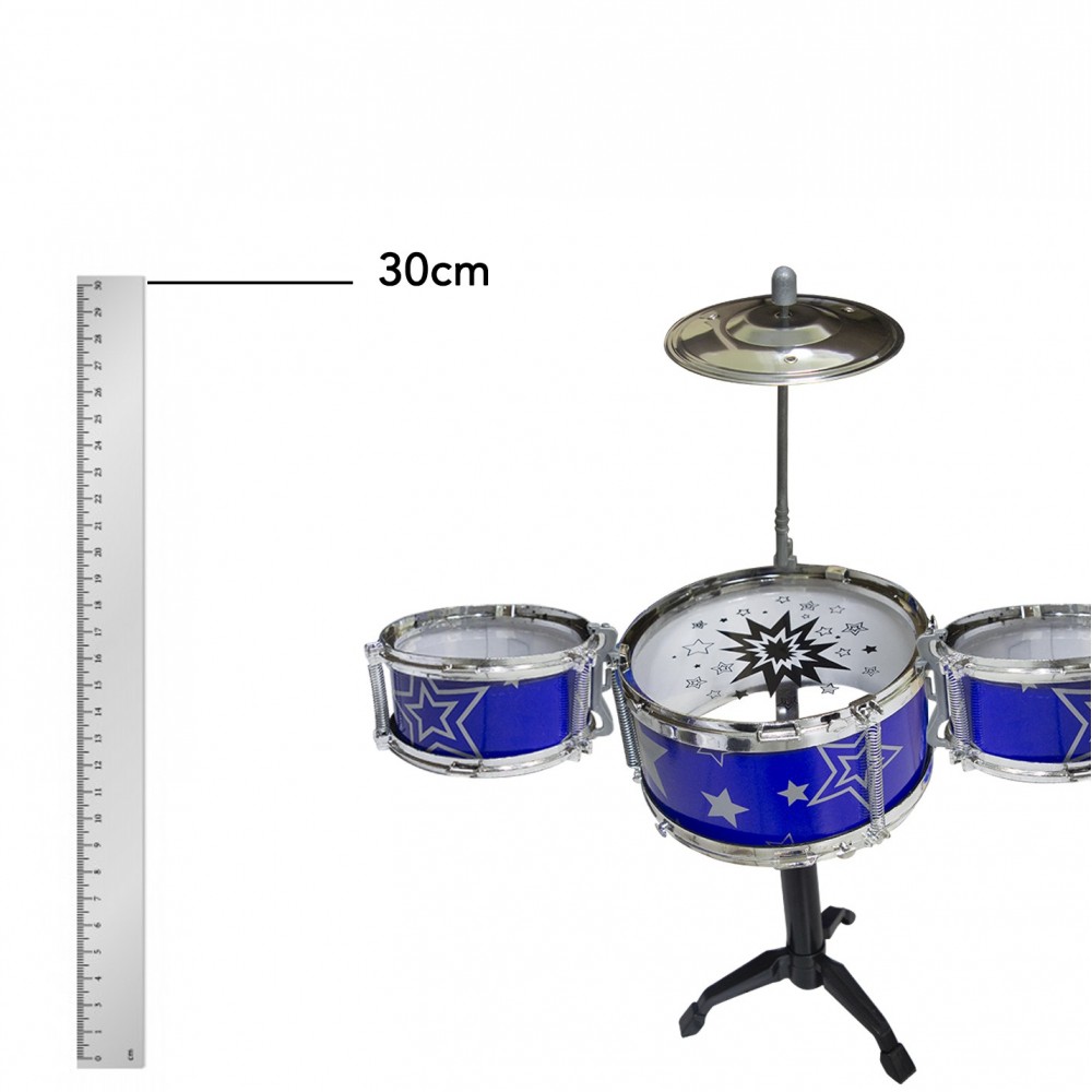 REMITOYS Set Batterie 4 éléments pour enfants 258048 à monter 30 cm