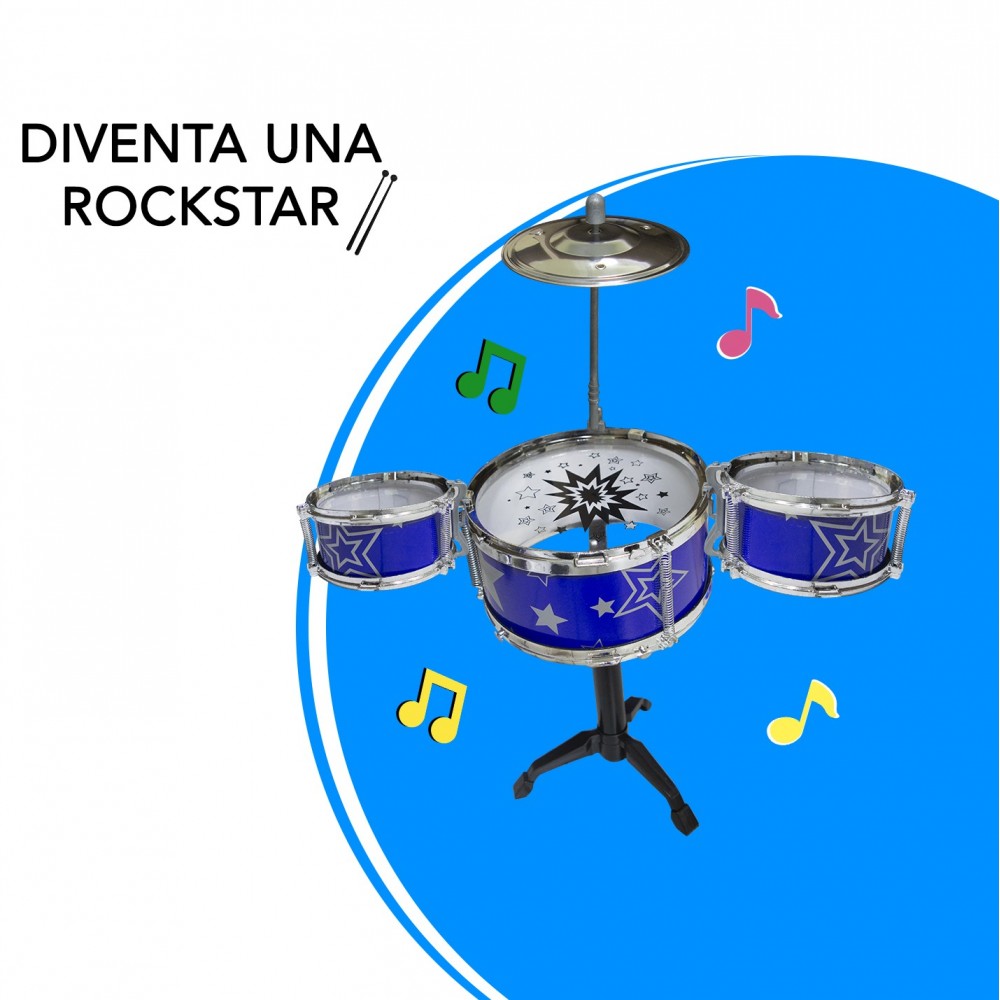 REMITOYS Set Batterie 4 éléments pour enfants...