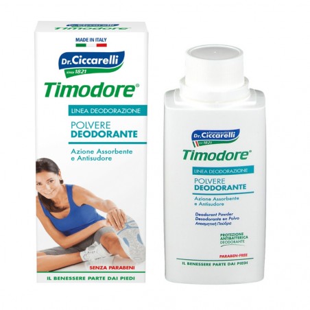 TIMODORE poudre désodorisante 113215 action absorbante antisudore pour pieds 75g