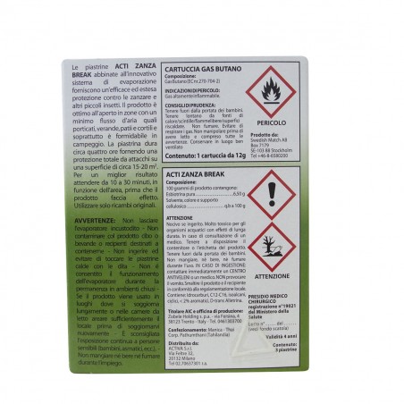 Thermacell 3 plaquettes insecticide + 1 cartouche 985110 protection 12 heures