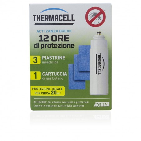 Thermacell 3 plaquettes insecticide + 1 cartouche 985110 protection 12 heures