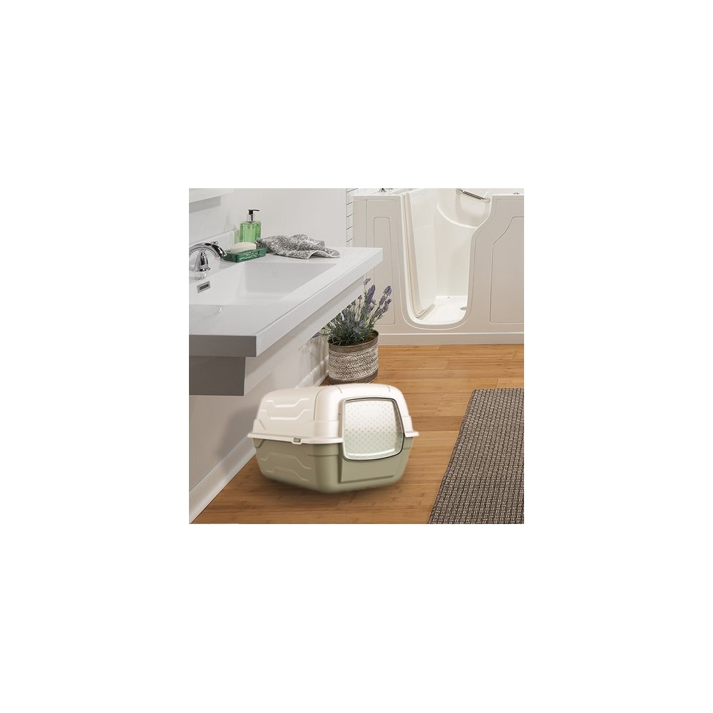 Roto Toilet Litiere Fermee 105 Pour Chats 47x35xh40 Cm Avec Filtre Anti Odeur