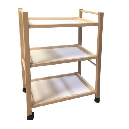 Panier de cuisine en bois de hêtre Art 536 Porte-objets 3 niveaux 28x39xh65cm