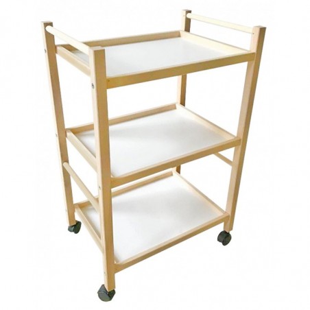 Panier de cuisine en bois de hêtre Art 536 Porte-objets 3 niveaux 28x39xh65cm