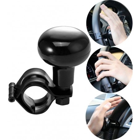 Allride Pommeau pour volant universel 031569 charbon plus de confort 10 cm