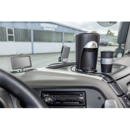 Cafetière 1 tasse de 12 v pour voiture camion 391472 couleur noir 23h cm 170W