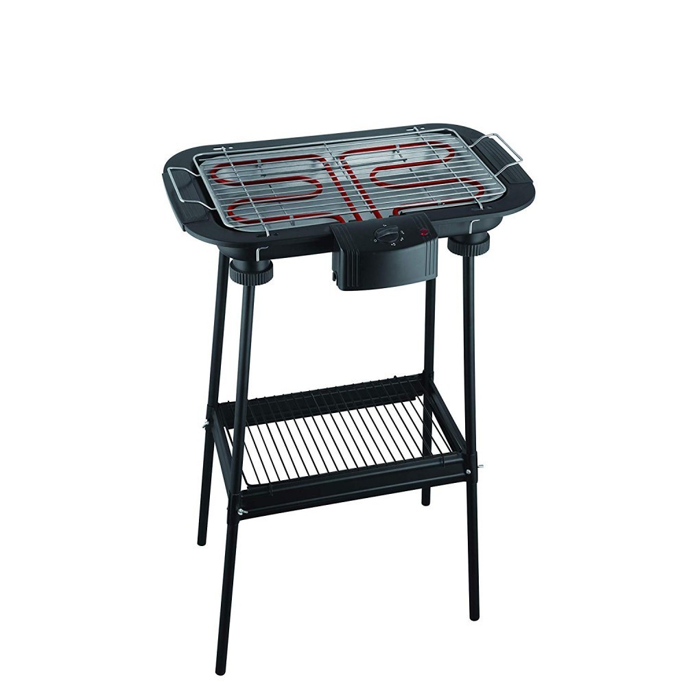 MASTER Barbecue EB02S électrique 2000W Puissance 220V-50/60HZ Noir avec jambes