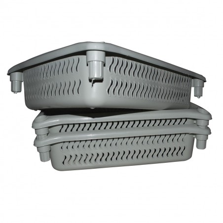 Chariot modulaire jusqu’à 4 paniers de fruits avec 36 x 28 x 9,5h cm