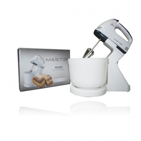 MASTER Mixer Pétrissage, battre et fouetter avec bol KM502 rotatif 150Watt , 2lt