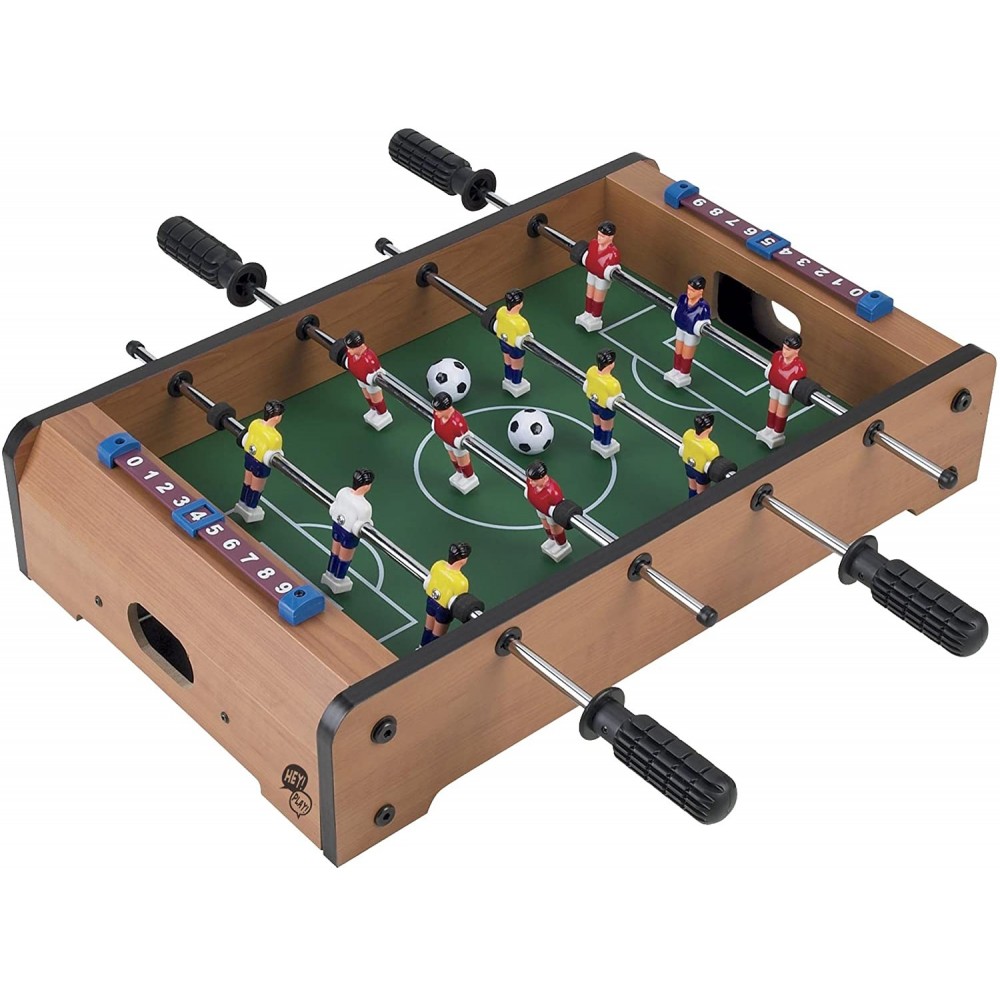 Table de Football Babyfoot 539706 table avec 2 boules 51x51x10h cm