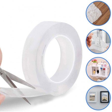 Ruban adhésif extra-fort 784095 sans trace 3,5cm x 5 mt TRANSPARENT