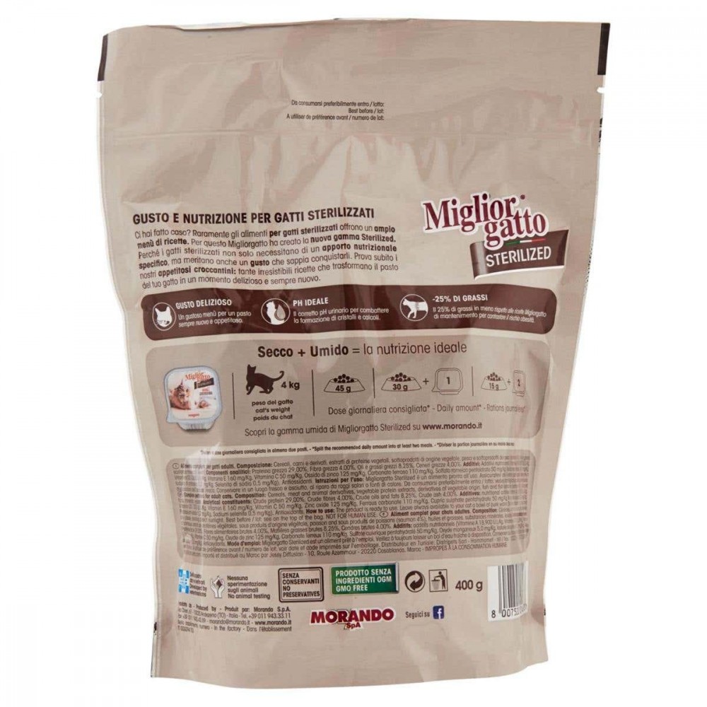 Morando Best Cat STERILIZED Croquettes avec...