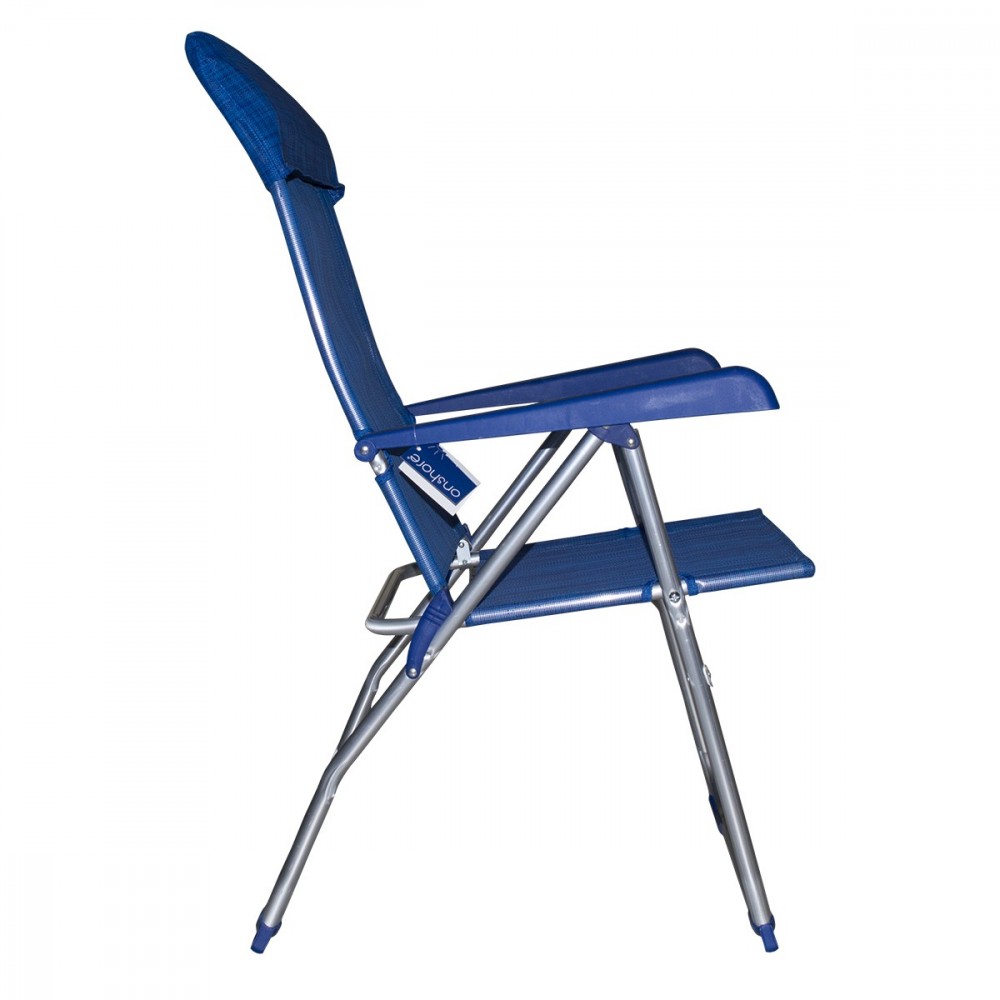 Chaise longue 379530 inclinable 8 positions avec accoudoirs tube 22mm