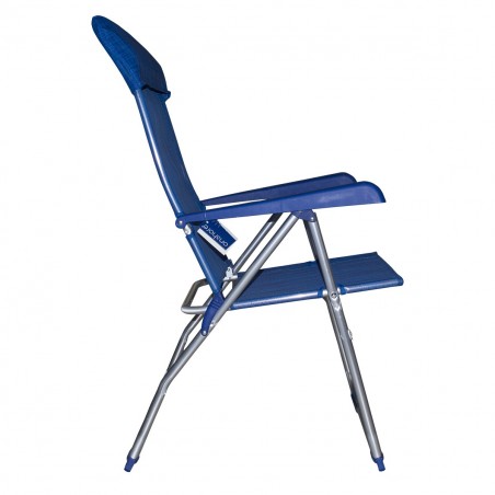 Chaise longue 379530 inclinable 8 positions avec accoudoirs tube 22mm aluminium