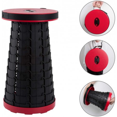 Tabouret rétractable 360085 portable Nylon haute résistance rétractable 47hx25cm