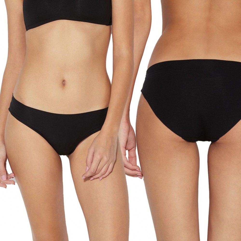 OUNO Invisible Pack 4 Slip 2x Noir 1x Blanc 1x...