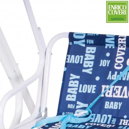 Enrico Coveri à bascule 2 places 3177196 enfants 113x12xh45 cm BLEU