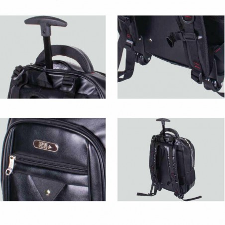 Coveri Collection Sac Trolley business 35x19x55h cm Polyester noir