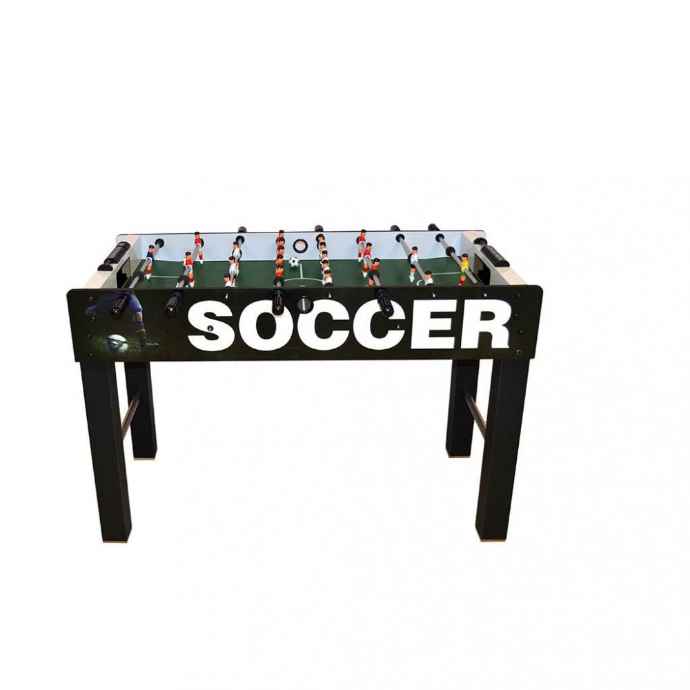 Baby-foot 410837 Table FOOTBALL 4 éclisses 126x12x63h cm jeu de société