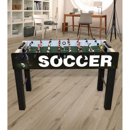 Baby-foot 410837 Table FOOTBALL 4 éclisses 126x12x63h cm jeu de société