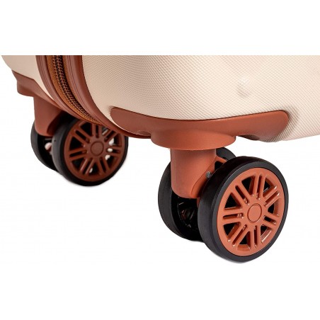 Coveri Collection Set 3 voyage trolley ABS 6065013 BERLIN Beige et Marron