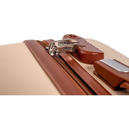 Coveri Collection Set 3 voyage trolley ABS 6065013 BERLIN Beige et Marron