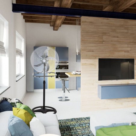 Coveri Ventilateur 3 en 1 multifonction 65 watts pelle 50cm Plant, Table, Mur