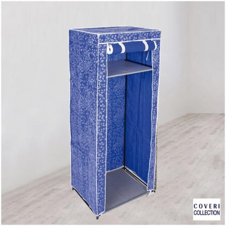 COVERI collection armoire porte-manteaux en acier 61x64x146H cm BLEU