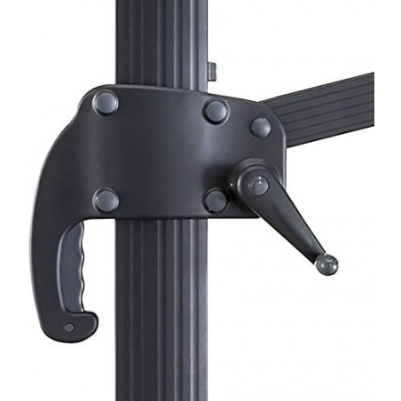 FUBUCA Parasol VENISE bras décentralisé carré 3x3mt ECRU, mât latéral