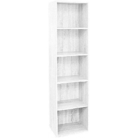 Ready 172 Bibliothèque en Bois MDF à 5 étagères 40x29x172H cm Salon Chambre