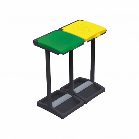 PORTE-SACS Art 9236 collecte séparée des déchets MISTER B 2 compartiments