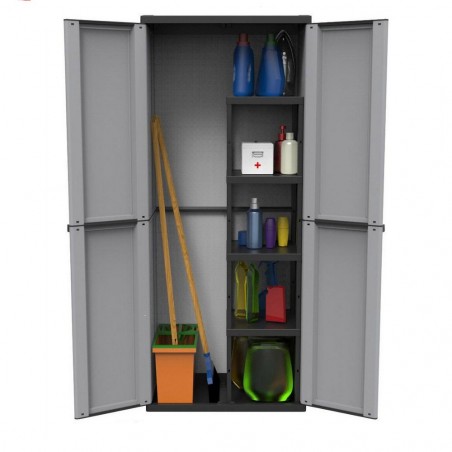 Armoire porte-balais de 68x40x168h cm Art 9234 mobile en plastique résine