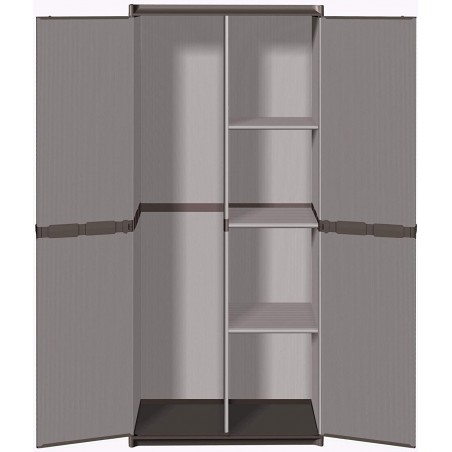 Armoire porte-balais de 68x40x168h cm Art 9234 mobile en plastique résine